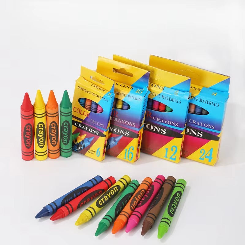 24 Crayons Non Dirty Hands Oil Painting Stick Art Drawing Graffiti Hand Painting Brush Art Supplies Crayon