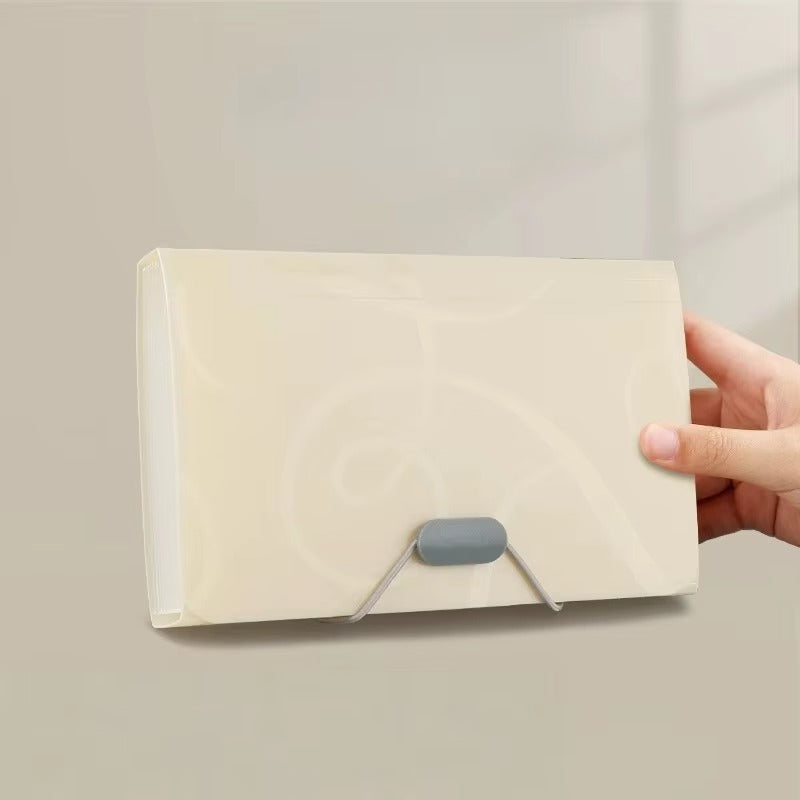 A6 Organ Bag Expanding File Folder For Documents Candy Colors Document Folders School Supplies File Organizer Office Binder