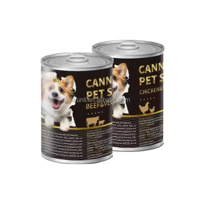 Canned Dog 375G Wet Food Pet Dog Snack Chicken Flavor Can Food