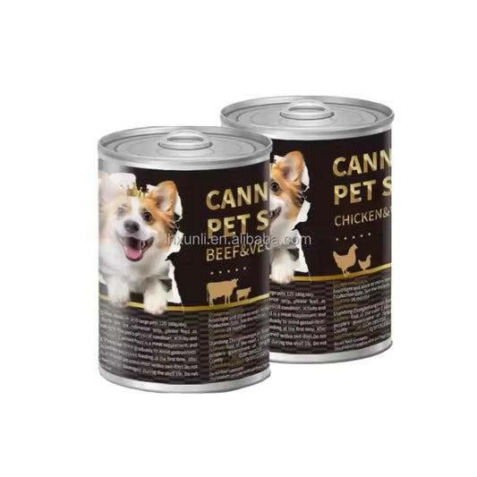 Canned Dog 375G Wet Food Pet Dog Snack Chicken Flavor Can Food