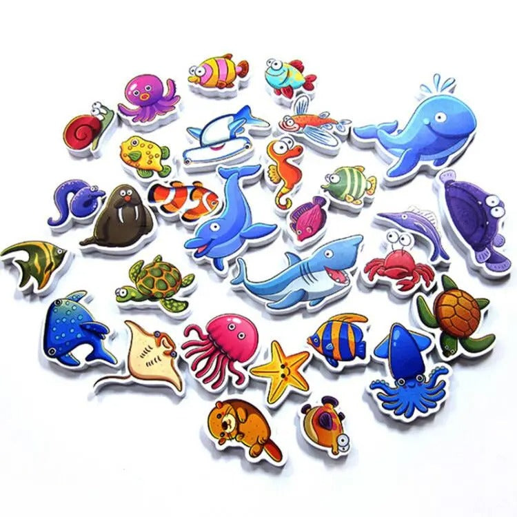 Baby Toy Animal Bath Toys for Kids Soft EVA Paste Bathroom Toys Animal Cognitive Floating Water Toys for Boys Girls 2 to 4 Years