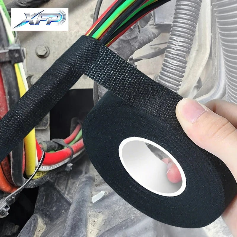 New Heat-resistant Adhesive Cloth Fabric Tape For Automotive Cable Tape Harness Wiring Loom Electrical Heat Insulation Tape ！@&*