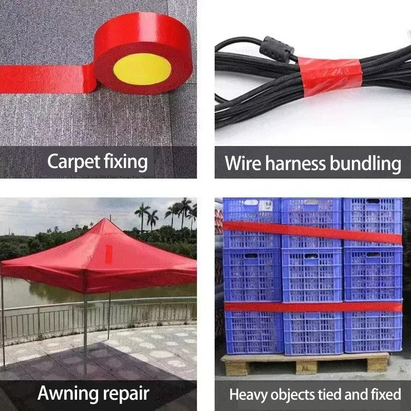 1roll Super Adhesive Fabric Duct Tape,Electric Bicycle Seat Repair, Tarpaulin Repair,tent Repair,blocks Water and Leaves No Glue