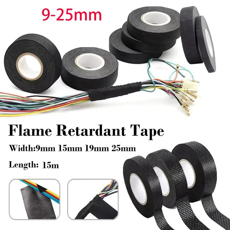 New Heat-resistant Adhesive Cloth Fabric Tape For Automotive Cable Tape Harness Wiring Loom Electrical Heat Insulation Tape ！@&*