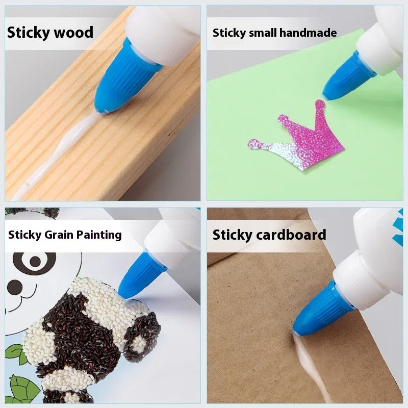 40Ml White Glue Student Make Paper Crafts DIY Handmade Stationery White Latex Children DIY Washable Liquid Quick Drying Adhesive