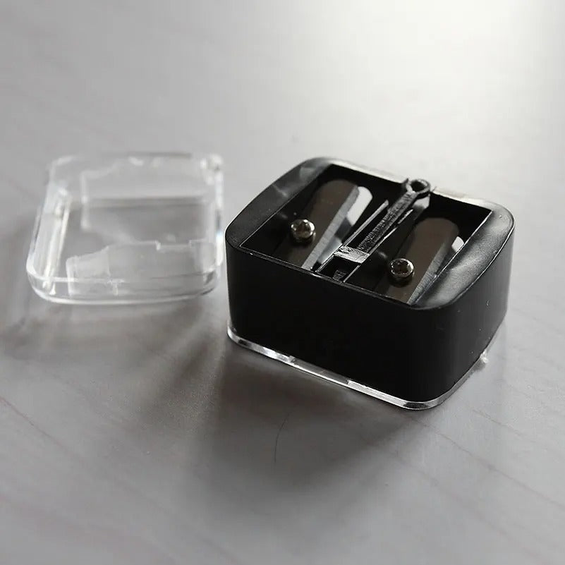 1Pcs Precision Cosmetic Pencil Sharpener for Eyebrow Lip Liner Eyeliner 2 Holes
