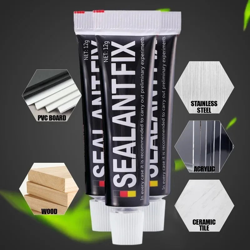 20/2pcs Waterproof Sealant Glue Strong Adhesive Fast Drying Fix Glue Caulk For Metal Glass Rubber Ceramic Porcelain Wood Leather