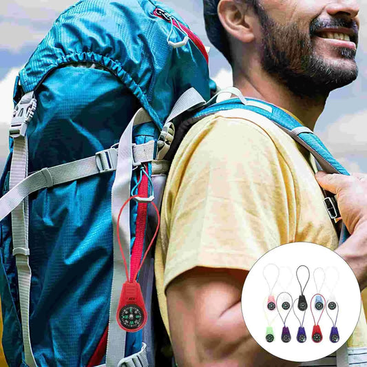 Mini Compass ABS Camping Hiking Pocket Compass Pendant Portable Navigation Climing Riding Children Gift Outdoor Survival Gear