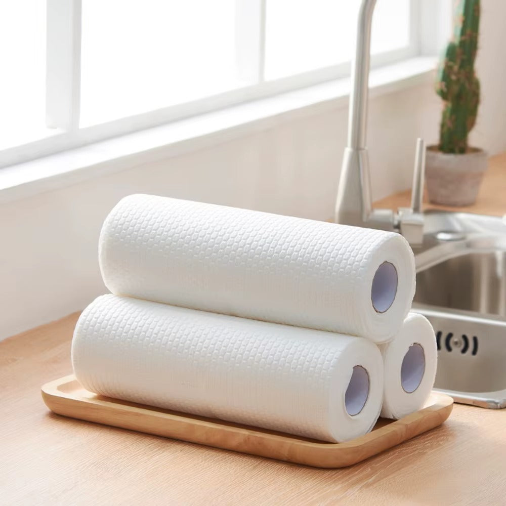 High Quality Disposable Rags Kitchen Paper Thickened Non-woven Oil-removing Tissue Absorbent Towel Cleaner Wipes Dish Paper