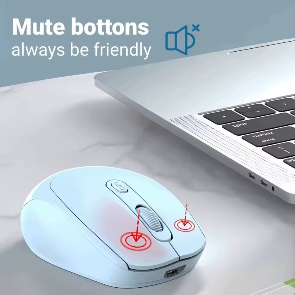 5.2 2.4G Dual Mode Mice Ergonomics Rechargeable Mouse Wireless Silent Mouse Suitable For Business Office Esports Games Bluetooth