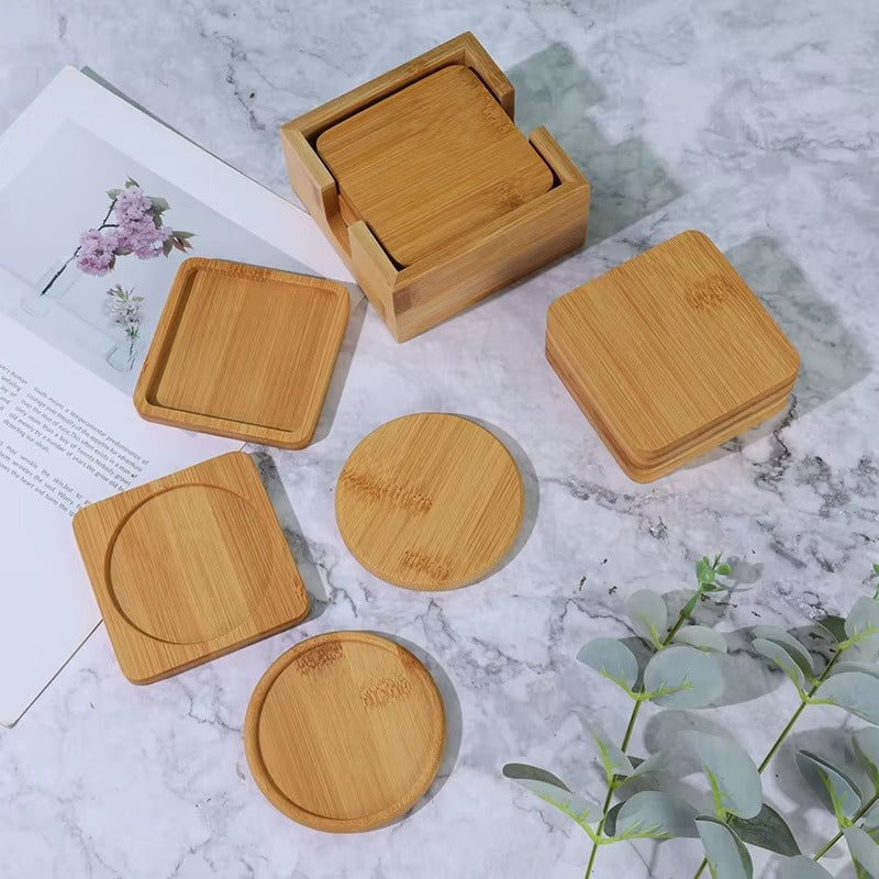 Wooden Coasters for Drinks Bottom for Drinking Cup Tea Coasters for Coffee Bottom for Pussy Cup Coaster Wood