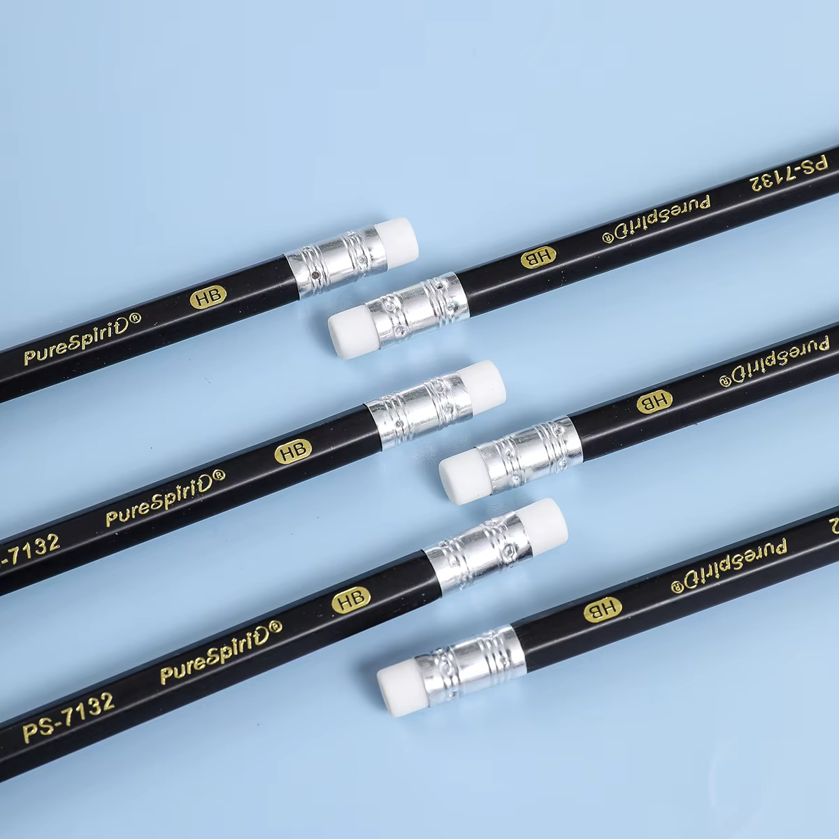 12PCS Woodcased Pencils with Eraser Pre-sharpened HB Lead Graphite Pencils for Students Adults School, Office