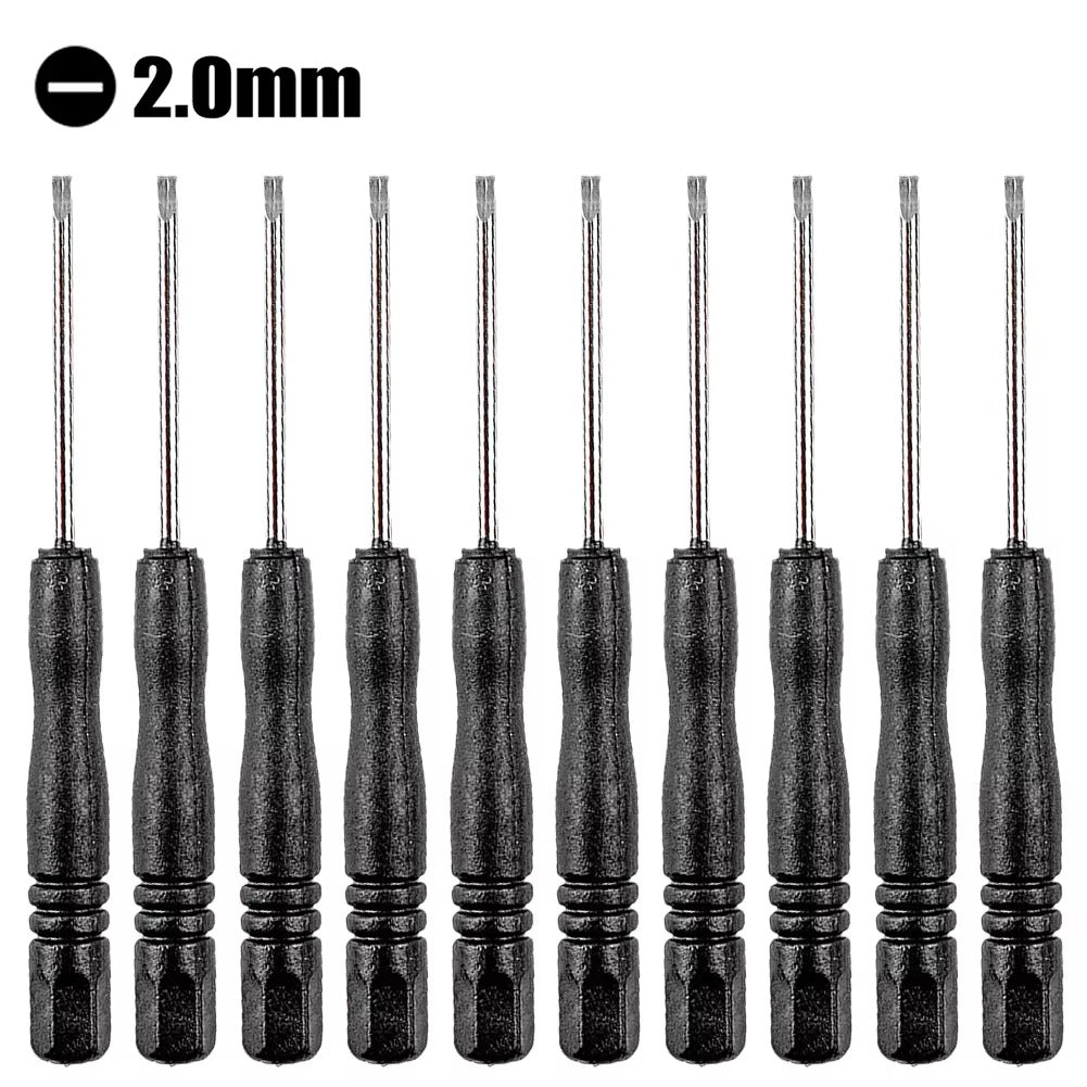 10Pcs 3.22Inch Small Mini Screwdriver Repair Tool Slotted Cross Screwdrivers 2mm For Apple IPhone 7ect Smartphone Mobile Phone