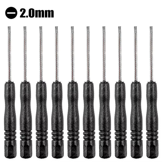10Pcs 3.22Inch Small Mini Screwdriver Repair Tool Slotted Cross Screwdrivers 2mm For Apple IPhone 7ect Smartphone Mobile Phone
