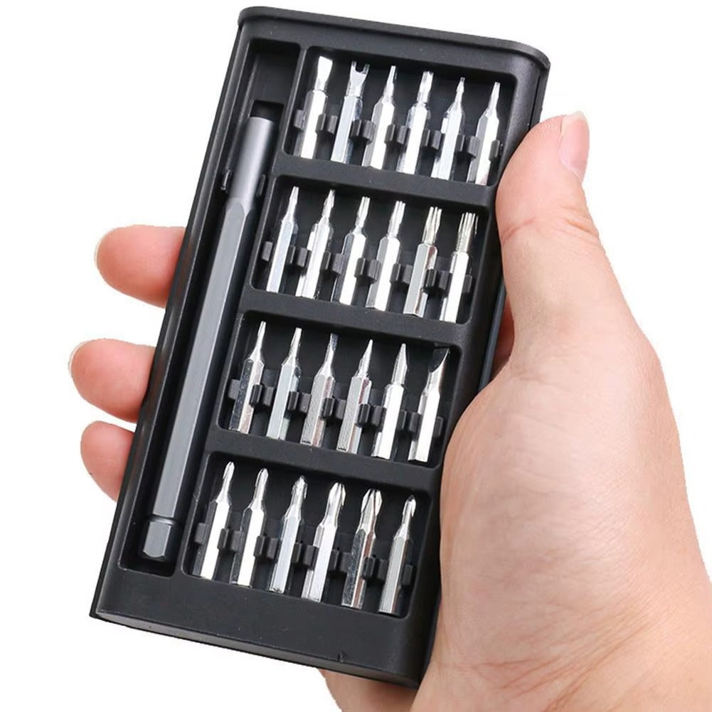 24 IN 1 Precision Screwdriver Kit Multi-functional Hand Tool Screwdriver Set Magnetic Aluminum Box for Home DIY