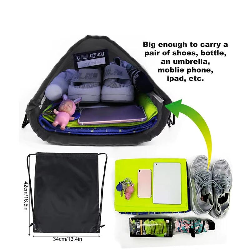1pcs Unisex Drawstring Backpack Bulk String Sackpack for Men And Women Gym Travel Sports Water Resistant Lightweight