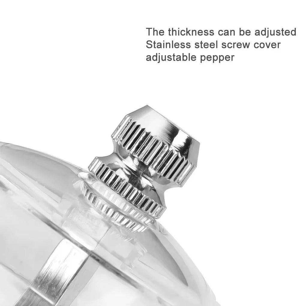 Acrylic Spice Mill Shaker Manual Pepper Grinder Salt Grinder Transparent Kitchen Grinding Tool 162/137/110mm