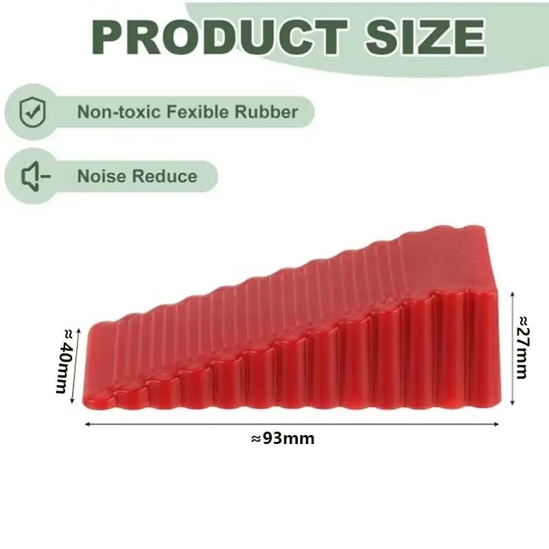 Silicone Wedge Door Stop Safety Stoppers 1-5pc Reusable Shock Absorbent Home Office Anti-Folder Hand Door Stopper Anti-collision