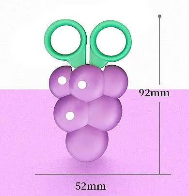 1 Pcs Cartoon Fruit Magnetic Tiny Scissors Child Manual Safety Paper Scissors Cute Strawberry Student Stationery