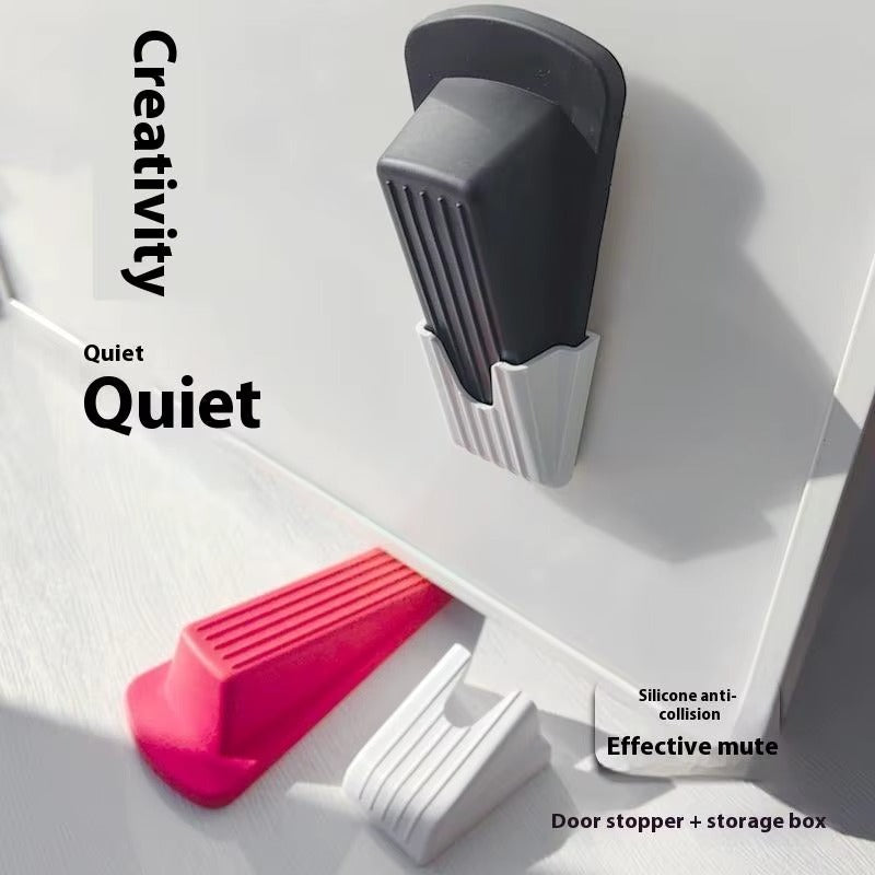 New New Practical Safety Soft Silicone Door Stoppers Block Wedges Doorstops Home Anti-Collision Stop Wear Resistant