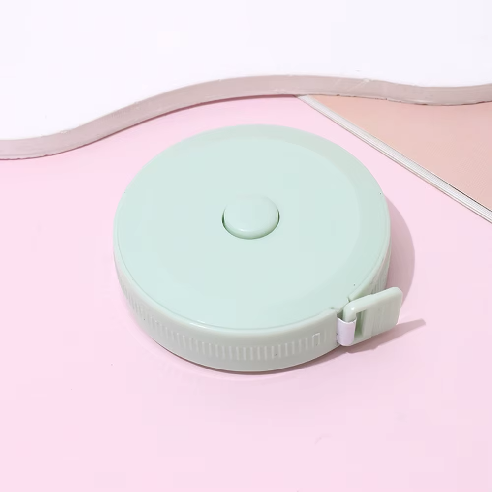 1PC/15PCS 1.5m Small Tape Measure Portable Student Soft Leather Three Measurement Clothes Automatic Recycling