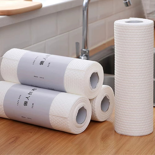 High Quality Disposable Rags Kitchen Paper Thickened Non-woven Oil-removing Tissue Absorbent Towel Cleaner Wipes Dish Paper