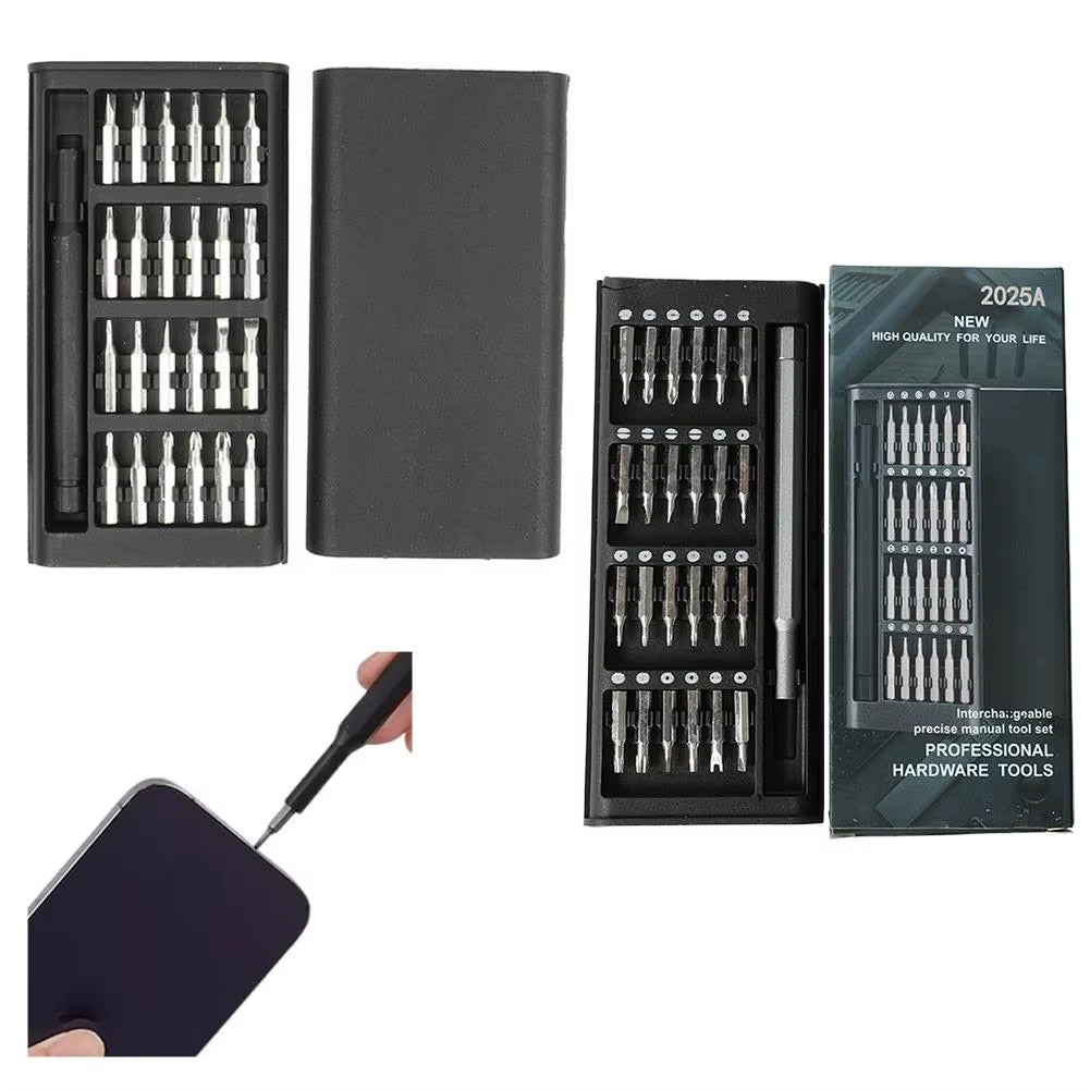 24 IN 1 Precision Screwdriver Kit Multi-functional Hand Tool Screwdriver Set Magnetic Aluminum Box for Home DIY
