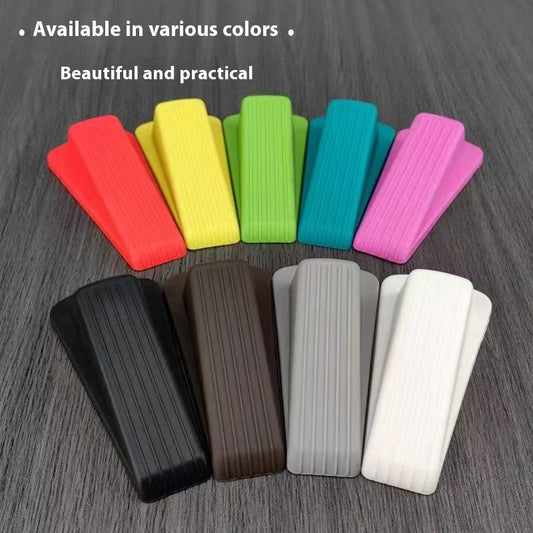New New Practical Safety Soft Silicone Door Stoppers Block Wedges Doorstops Home Anti-Collision Stop Wear Resistant