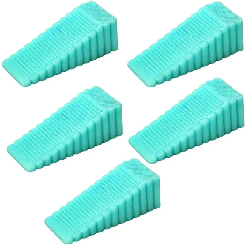 Silicone Wedge Door Stop Safety Stoppers 1-5pc Reusable Shock Absorbent Home Office Anti-Folder Hand Door Stopper Anti-collision