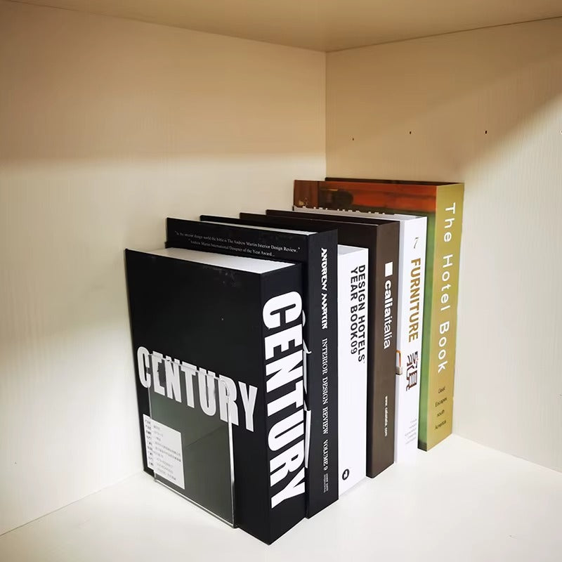 1Pc Clear Acrylic Bookends Bookshelf Desktop Display Stands for Office, Home & Retail Use, Book Storage, Decorative Storage Rack