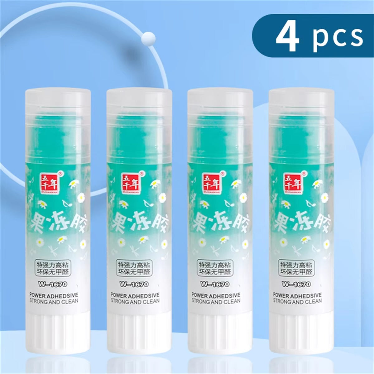 15g WQN Jelly Color Solid Glue Stick School Office Supply ACR Adhesive Child Student Bonding Paper Crafts Tool Stationery Gift