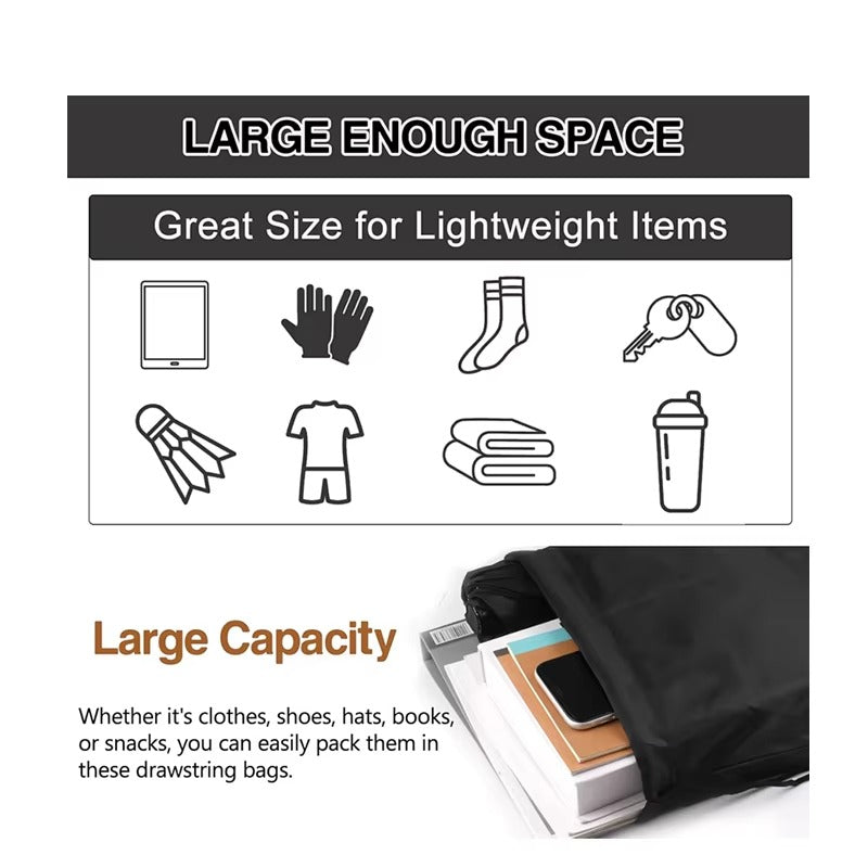 1pcs Unisex Drawstring Backpack Bulk String Sackpack for Men And Women Gym Travel Sports Water Resistant Lightweight