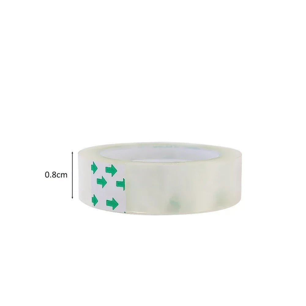 10-1 Rolls Transparent Tape Refills Clear Tape Refills for Dispenser Invisible Tapes for Office Home School Supplies 18/12/8mm