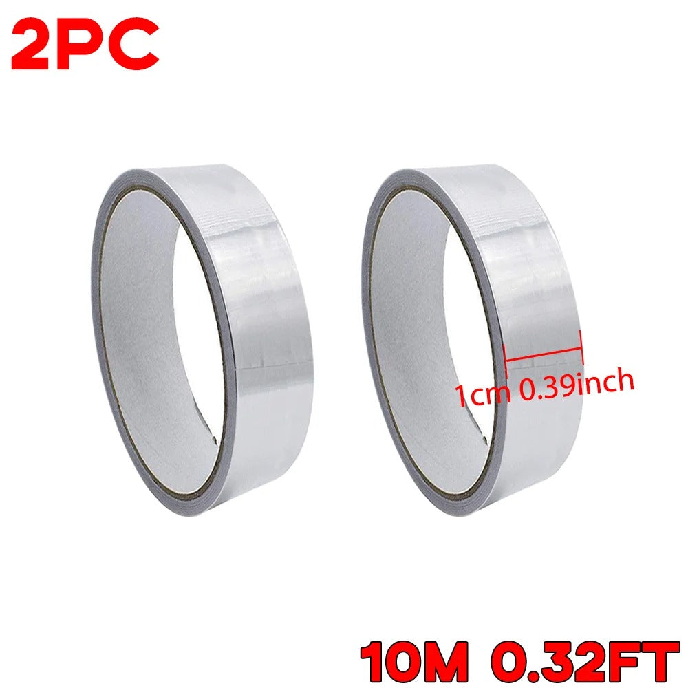 Aluminum Foil Duct Tape Heavy Duty Waterproof, High Temperature, Dryer Vent Insulation Tape for Ductwork, Ducting, Sealing