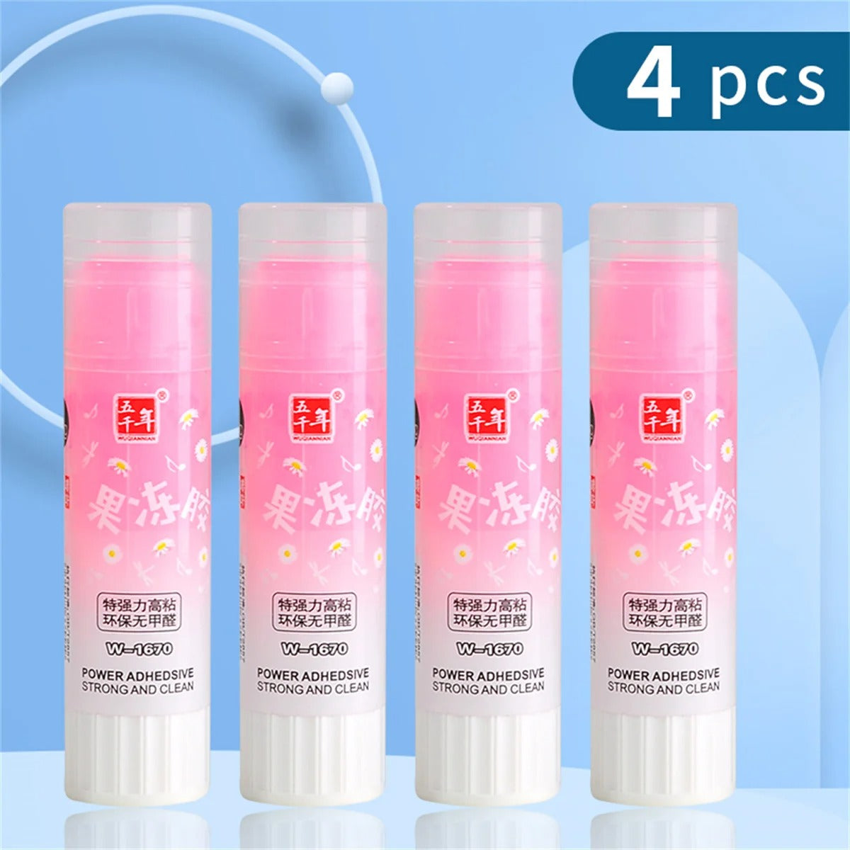 15g WQN Jelly Color Solid Glue Stick School Office Supply ACR Adhesive Child Student Bonding Paper Crafts Tool Stationery Gift