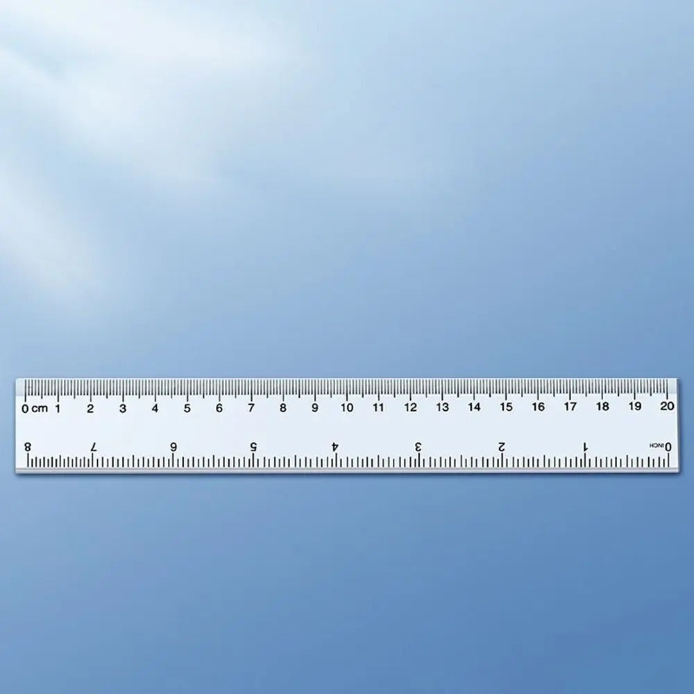 Desk Accessories 15cm 20cm 30cm 40cm Straight Ruler Multifunction Transparent Measuring Ruler Plastic Drawing Ruler Exam Test