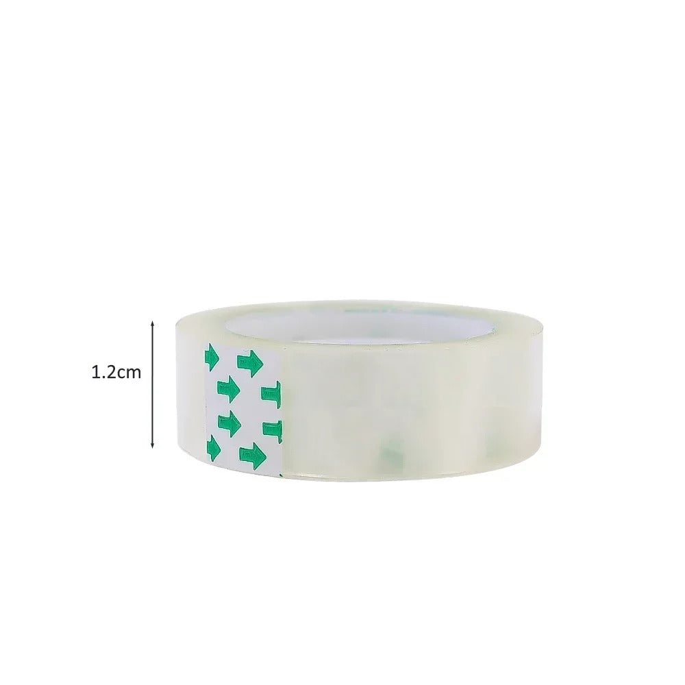 10-1 Rolls Transparent Tape Refills Clear Tape Refills for Dispenser Invisible Tapes for Office Home School Supplies 18/12/8mm