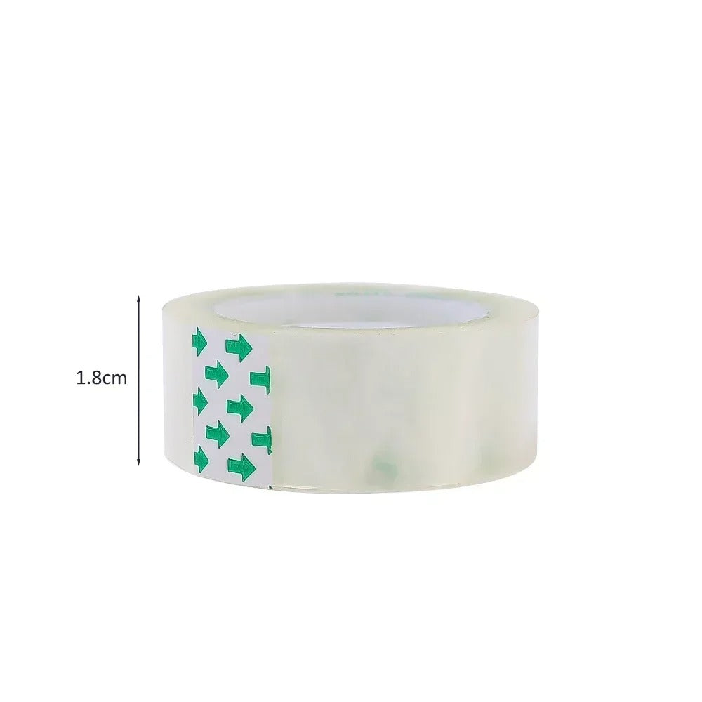 10-1 Rolls Transparent Tape Refills Clear Tape Refills for Dispenser Invisible Tapes for Office Home School Supplies 18/12/8mm