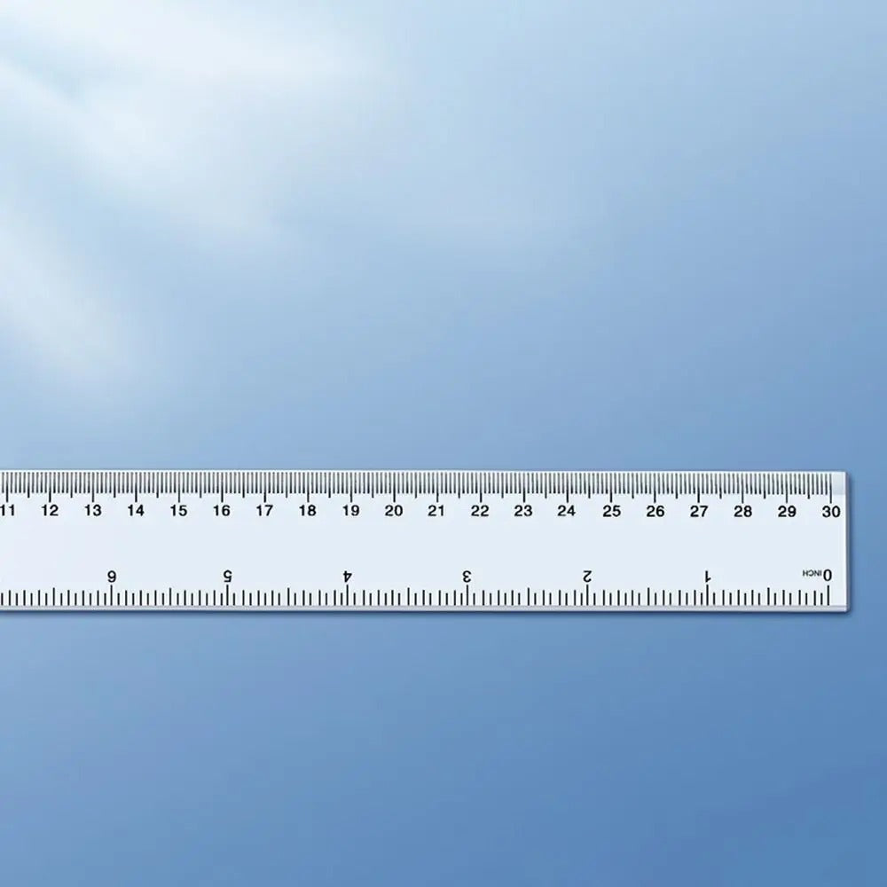 Desk Accessories 15cm 20cm 30cm 40cm Straight Ruler Multifunction Transparent Measuring Ruler Plastic Drawing Ruler Exam Test