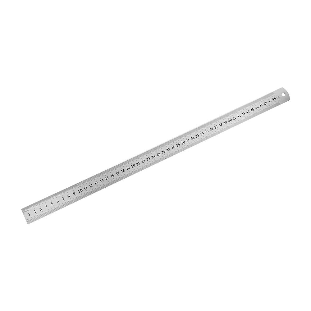Double Sided Measuring Metal Ruler Stainless Steel Precision Measuring Tool Learning Office Stationery Drafting Accessory