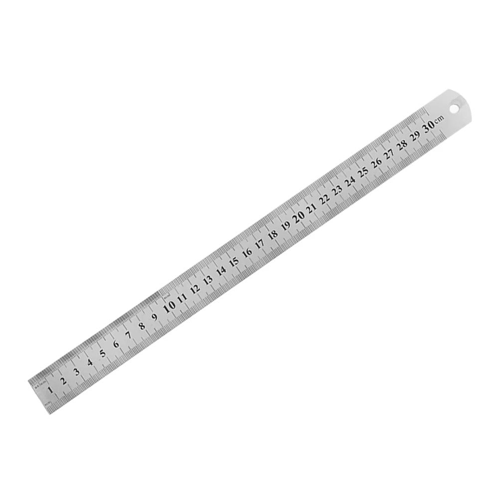Double Sided Measuring Metal Ruler Stainless Steel Precision Measuring Tool Learning Office Stationery Drafting Accessory