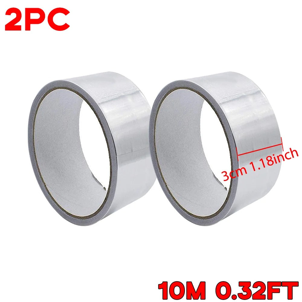 Aluminum Foil Duct Tape Heavy Duty Waterproof, High Temperature, Dryer Vent Insulation Tape for Ductwork, Ducting, Sealing