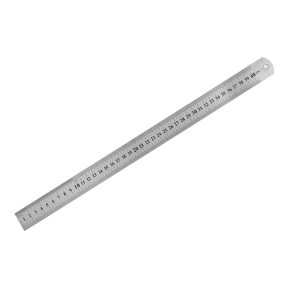 Double Sided Measuring Metal Ruler Stainless Steel Precision Measuring Tool Learning Office Stationery Drafting Accessory