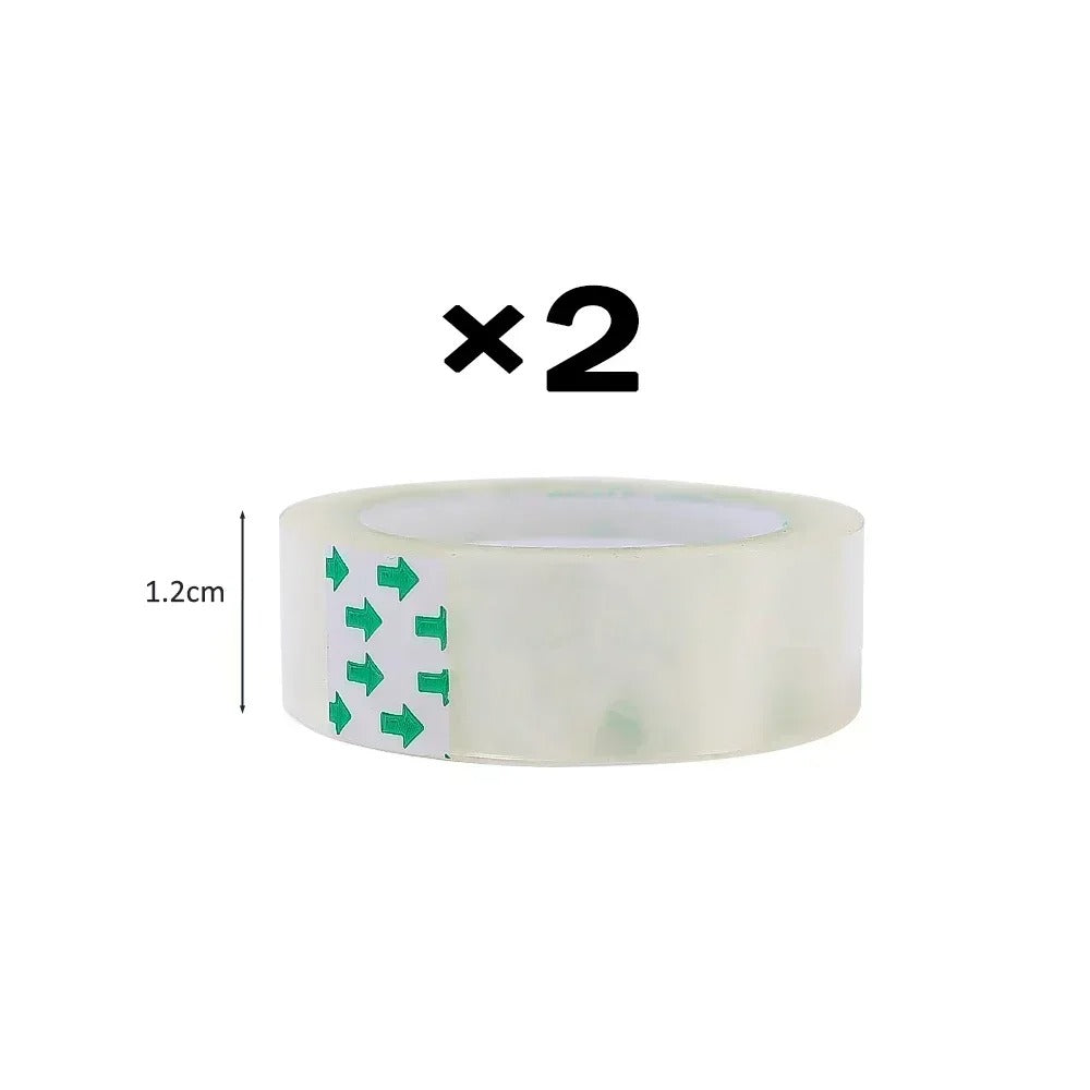 10-1 Rolls Transparent Tape Refills Clear Tape Refills for Dispenser Invisible Tapes for Office Home School Supplies 18/12/8mm
