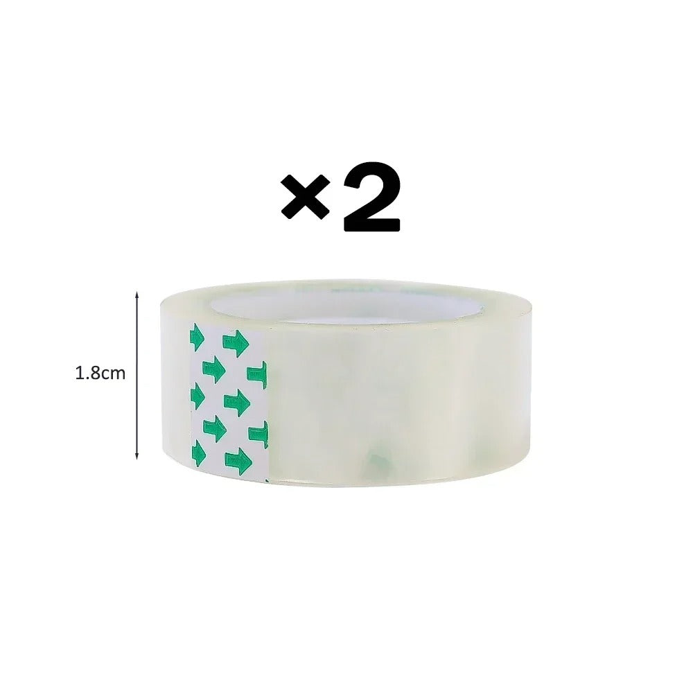10-1 Rolls Transparent Tape Refills Clear Tape Refills for Dispenser Invisible Tapes for Office Home School Supplies 18/12/8mm