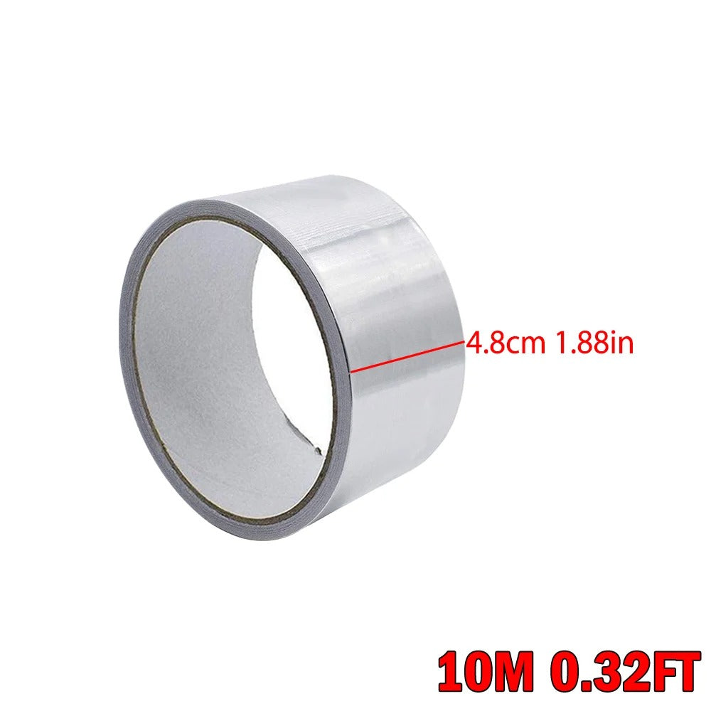 Aluminum Foil Duct Tape Heavy Duty Waterproof, High Temperature, Dryer Vent Insulation Tape for Ductwork, Ducting, Sealing