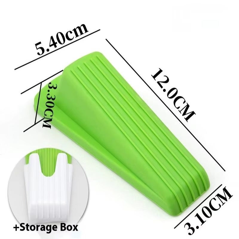 New New Practical Safety Soft Silicone Door Stoppers Block Wedges Doorstops Home Anti-Collision Stop Wear Resistant