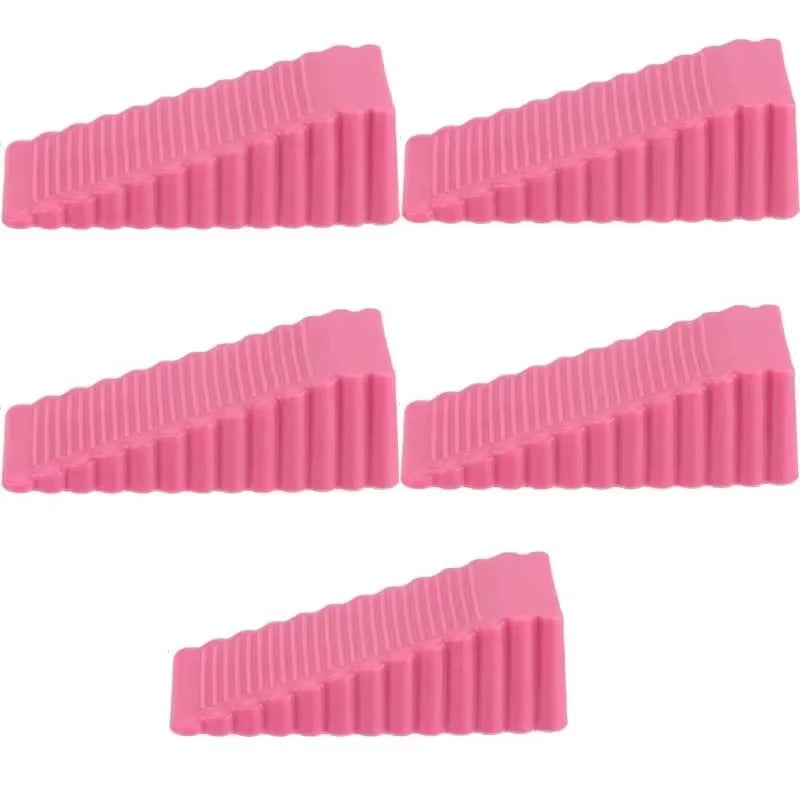 Silicone Wedge Door Stop Safety Stoppers 1-5pc Reusable Shock Absorbent Home Office Anti-Folder Hand Door Stopper Anti-collision