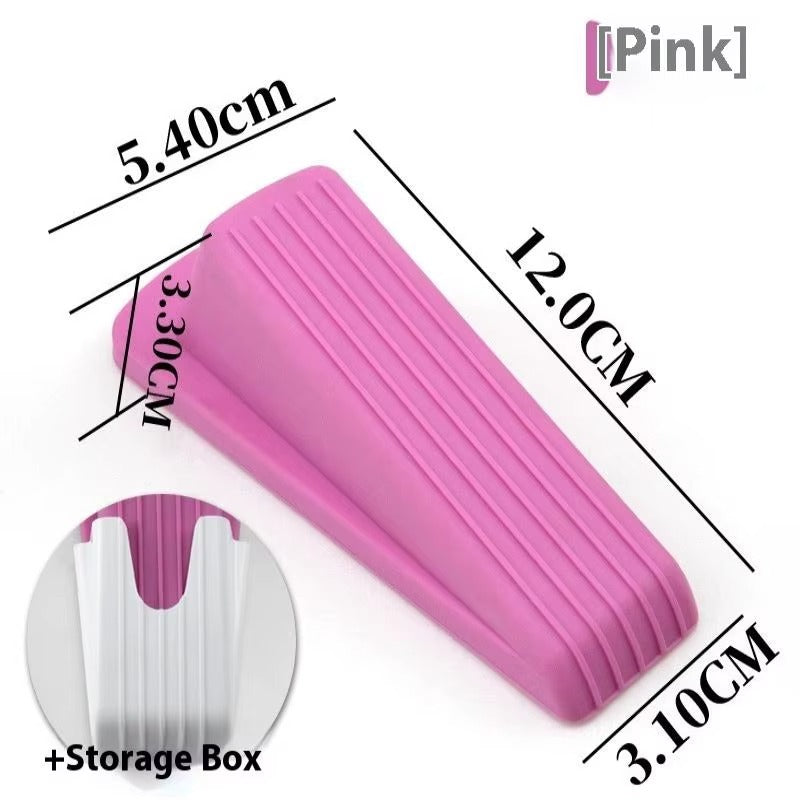 New New Practical Safety Soft Silicone Door Stoppers Block Wedges Doorstops Home Anti-Collision Stop Wear Resistant
