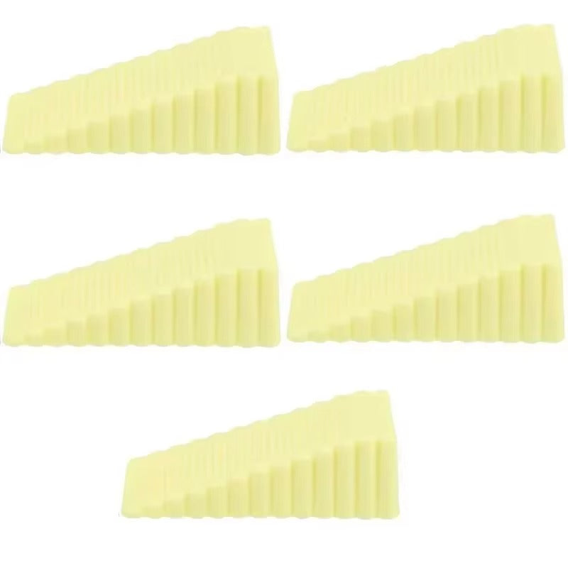 Silicone Wedge Door Stop Safety Stoppers 1-5pc Reusable Shock Absorbent Home Office Anti-Folder Hand Door Stopper Anti-collision